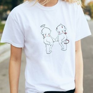 Brandy Melville devil angel shirt